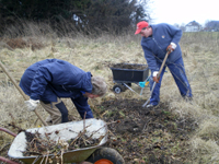 Osterwiese reinigen 2010