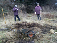 Osterwiese reinigen 2010